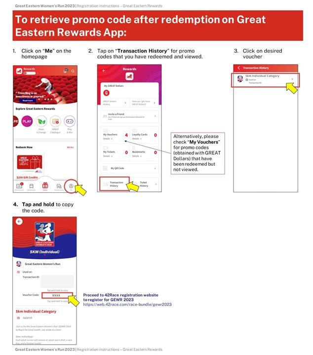 How to retrieve promo code on Great Eastern Rewards