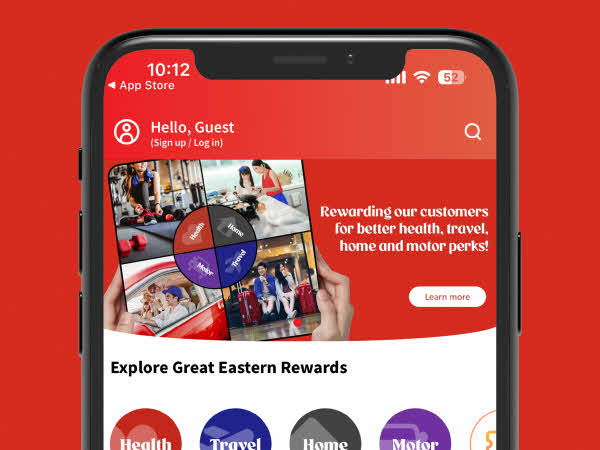 Welcome to a world of exciting rewards on the Great Eastern Rewards App