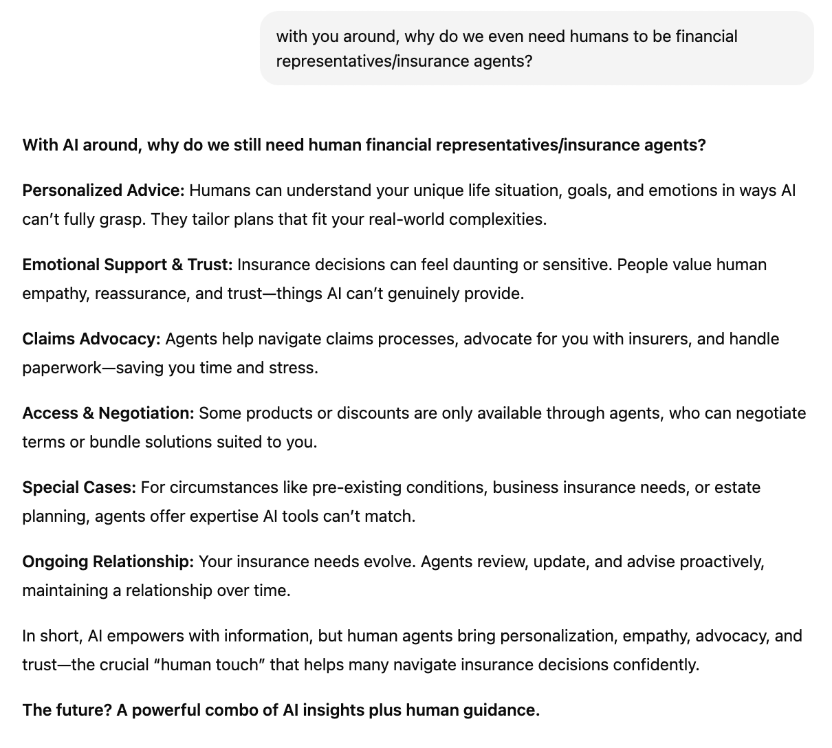 Why human financial representatives are still important