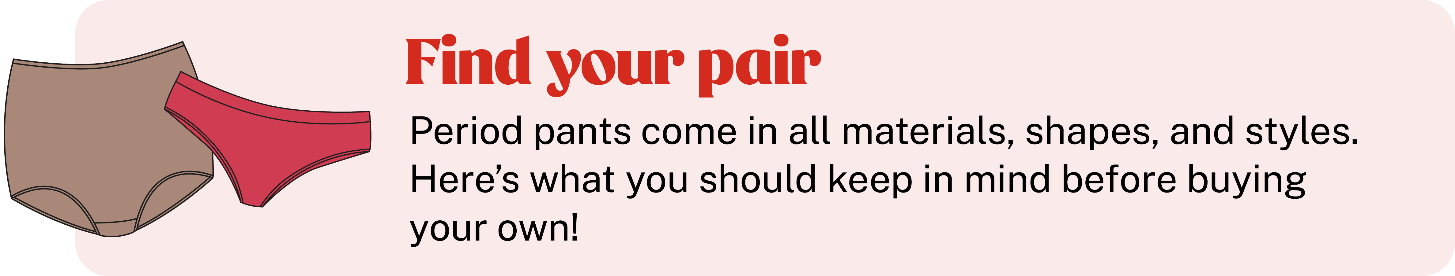 Key considerations before buying period panties