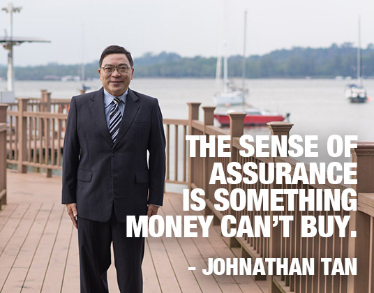 Johnathan Tan. The sense of assurance is something money can't buy