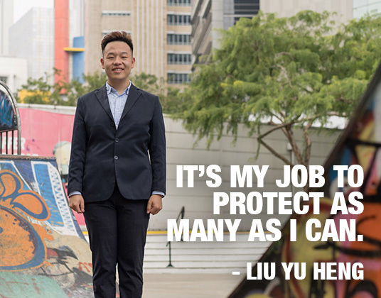 Liu Yu Heng. It's my job to protect as many as I can