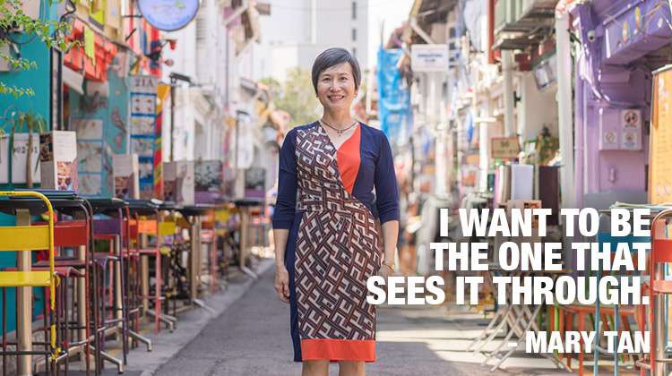 Mary Tan. I want to be the one that sees it through