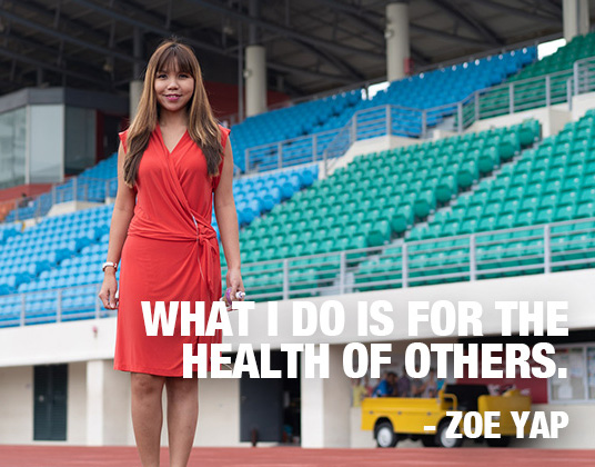 Zoe Yap. What I do is for the health of others