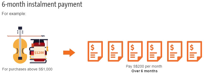 Image Of Example of Installments in Cashflo Credit card