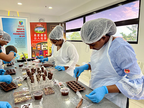 GELM ChildrenCare treats underprivileged children to a chocolate making workshop