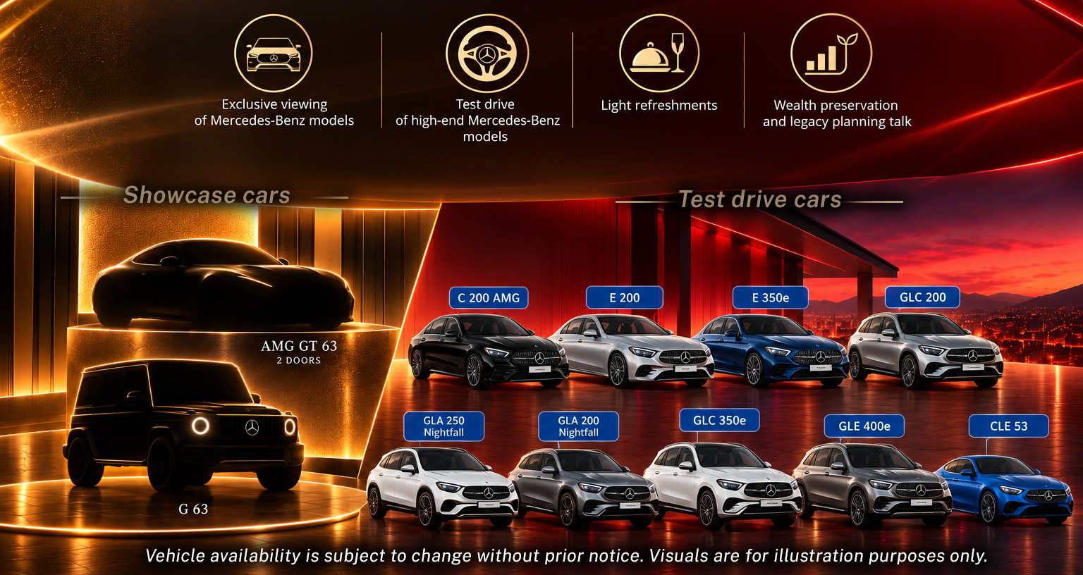 A private Mercedes-Benz experience
