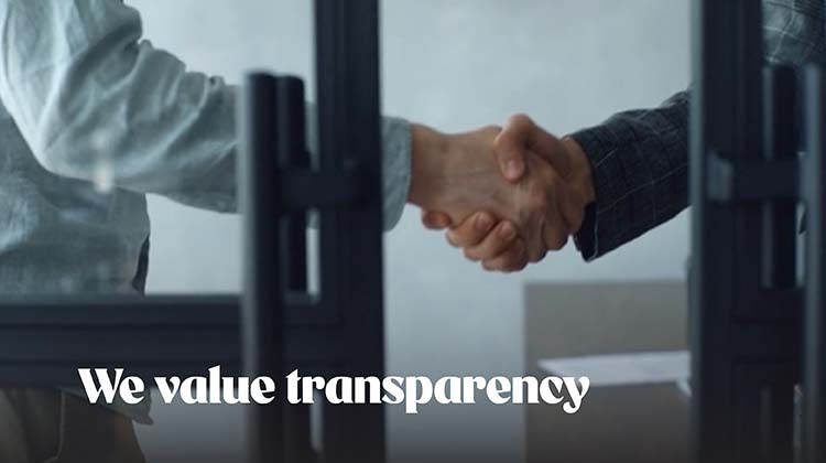 we value transparency