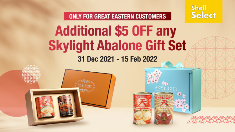 Additional $5 OFF any Skylight Abalone Gift Set exclusively at Shell Select