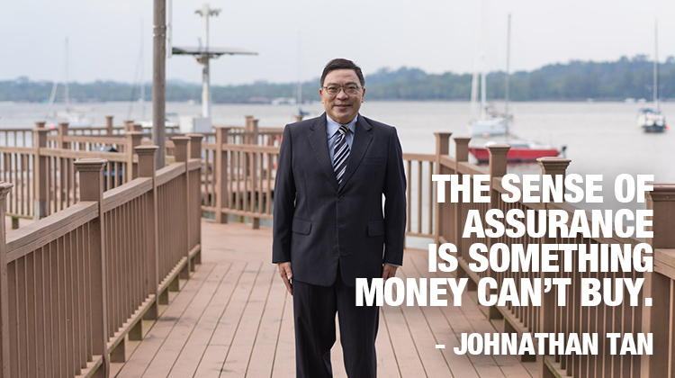 Johnathan Tan. The sense of assurance is something money can't buy